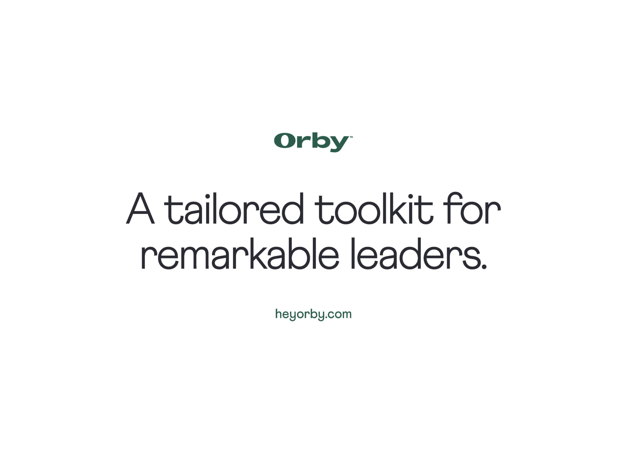 Orby brand work