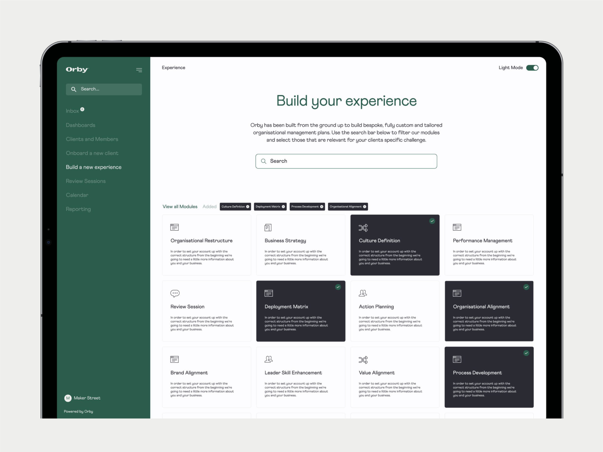 Orby brand work