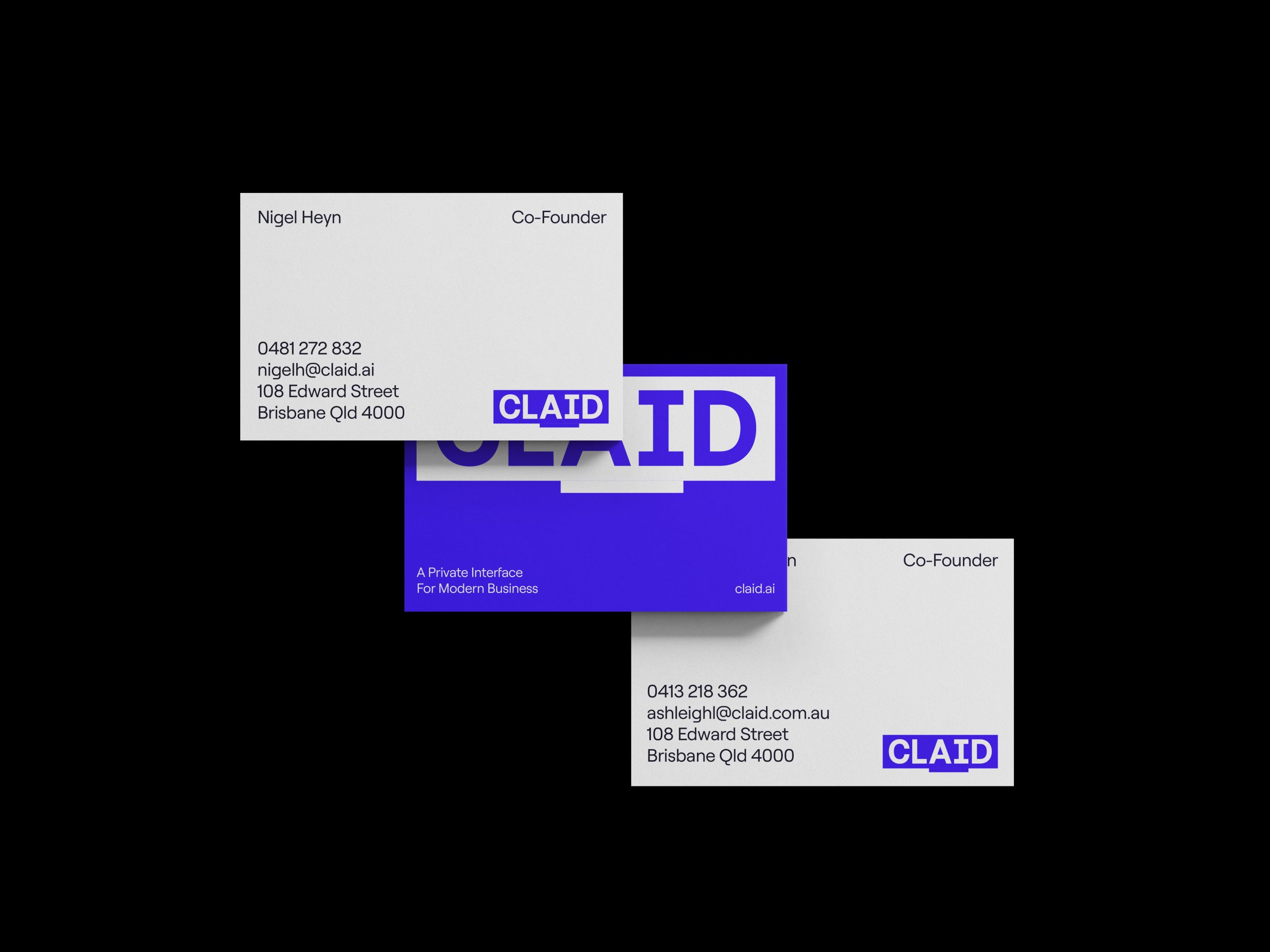 CLAID business cards
