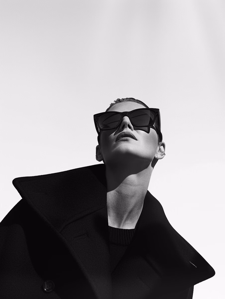 Monochrome of Stylish Woman