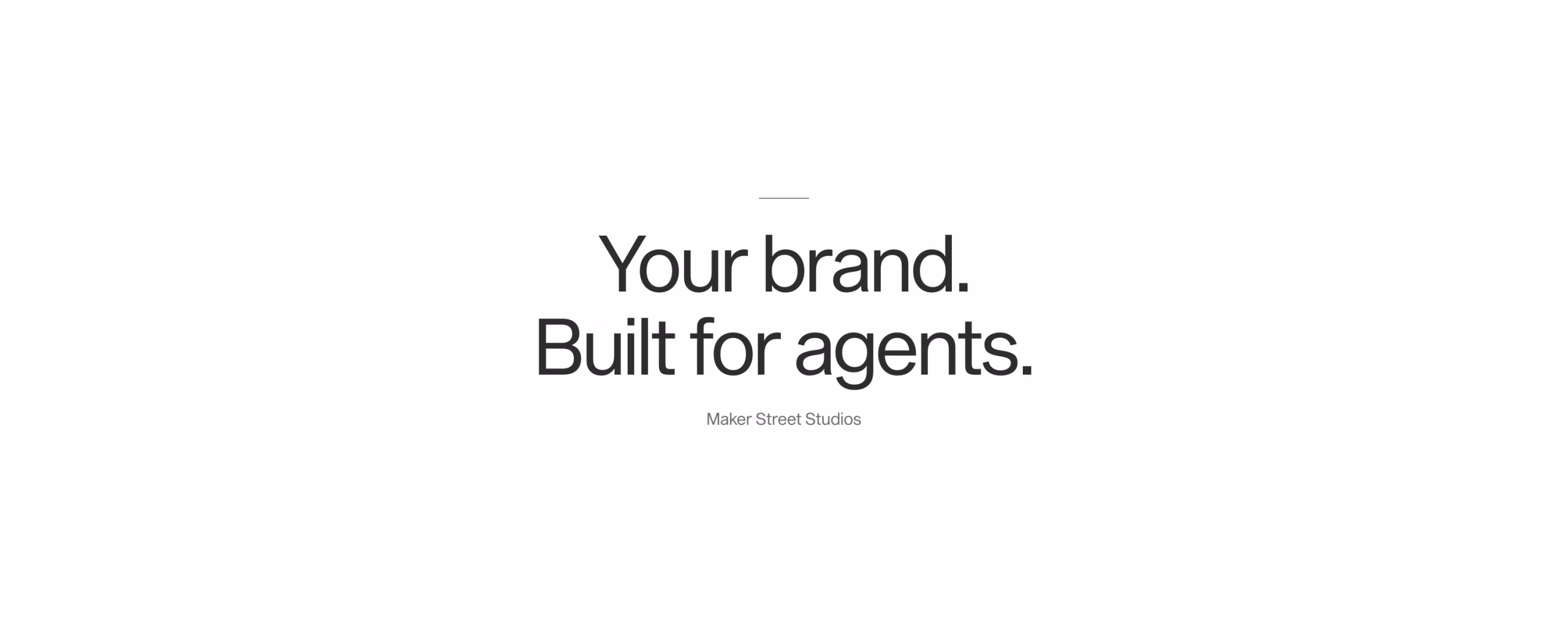 Your brand. Built for agents. Maker Street Studios journal post on AI branding
